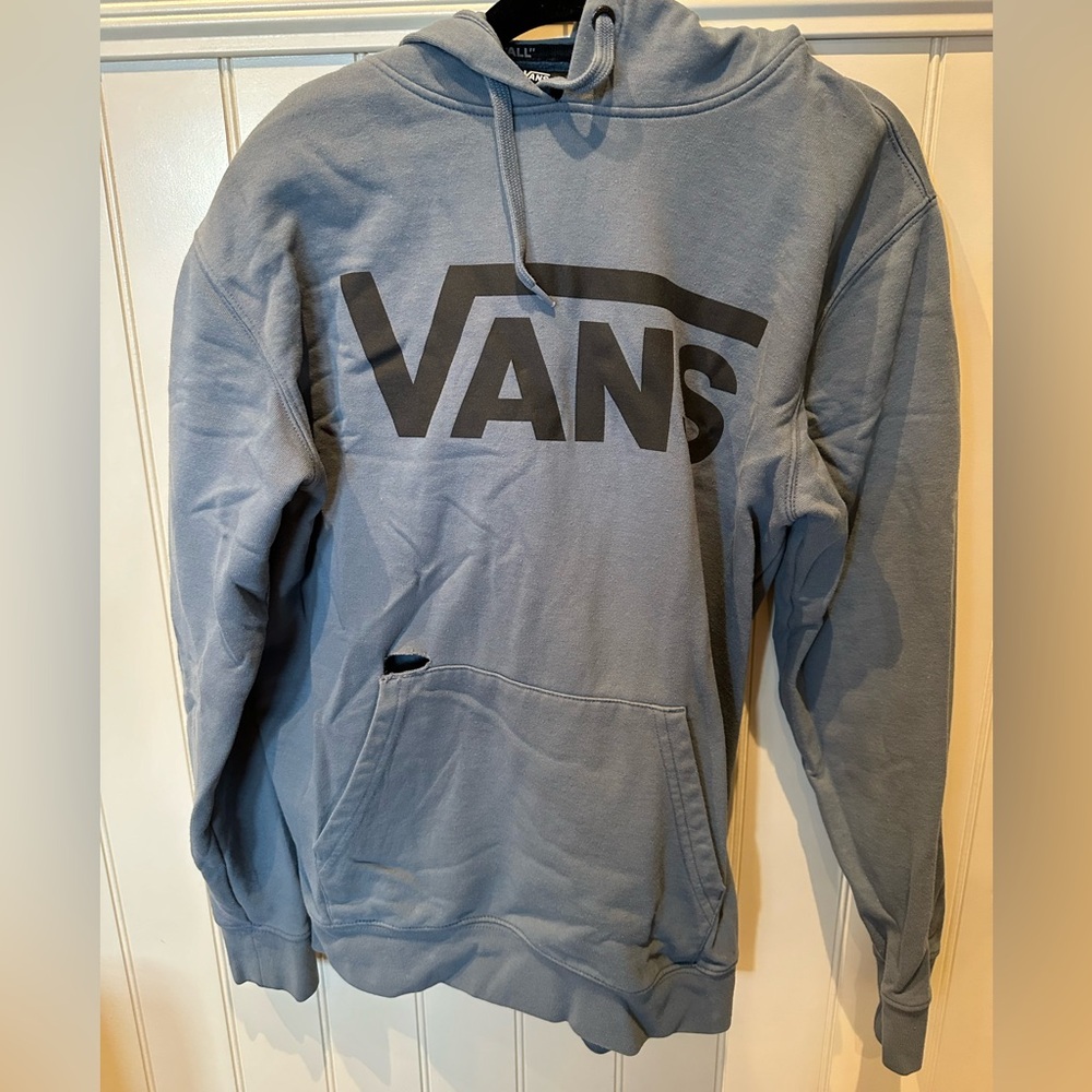 VANS Men’s Size Small Grey & Black Hoodie